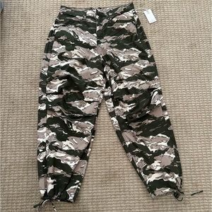 New, With Tags, Good American, Woman’s Camouflage Pants